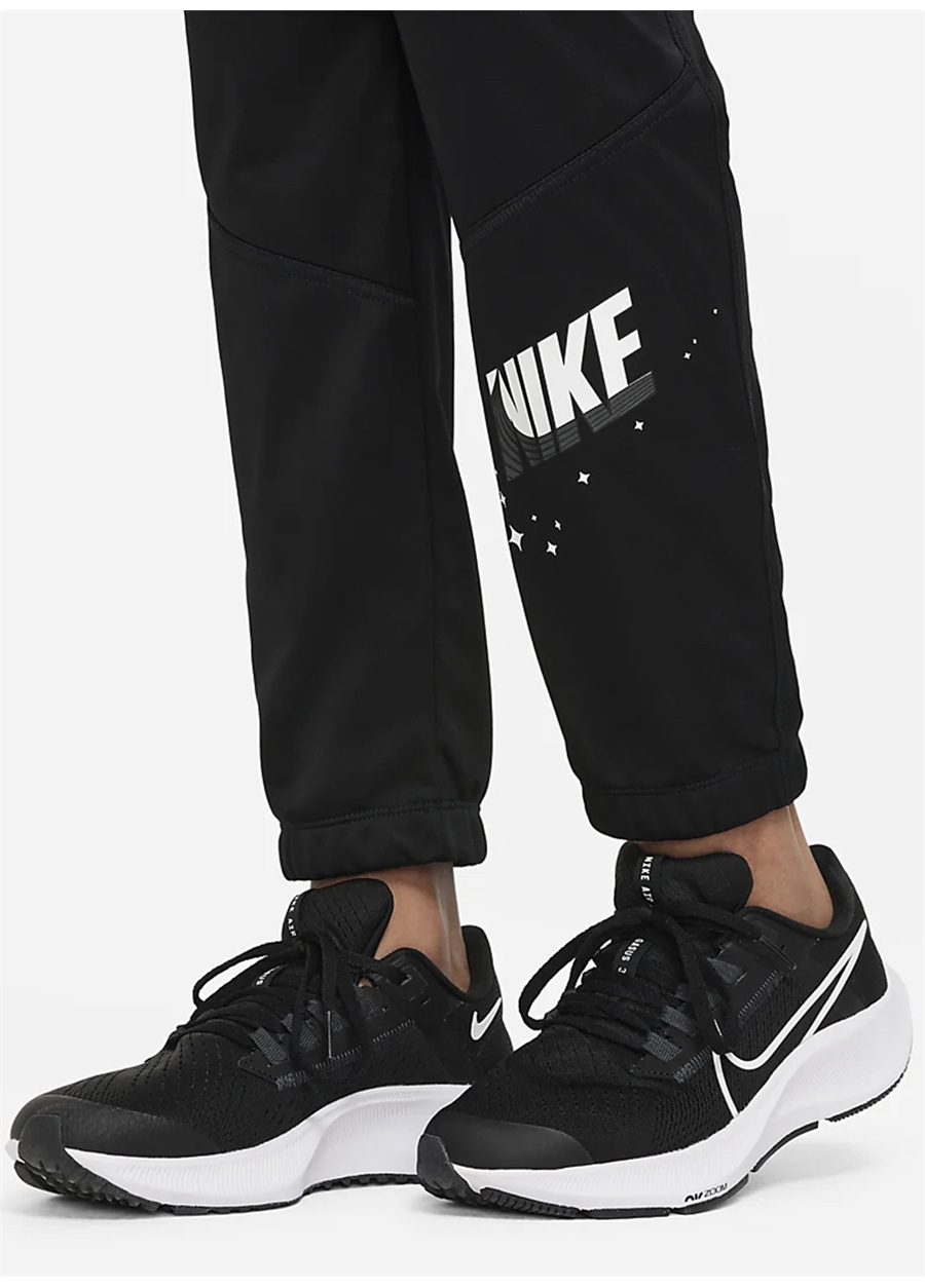 Nike Çocuk Siyah - Beyaz Lastikli Eşofman Altı DQ9070-010 B NK TF TAPER PANT GFX 1_4