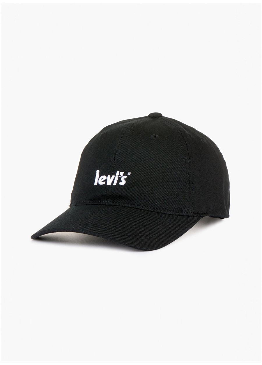 Levis Siyah Erkek Şapka POSTER LOGO FLEXFIT CAP