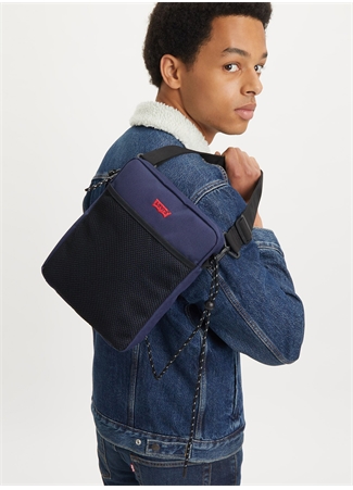 Levis Lacivert Erkek Sırt Çantası Dual Strap North-South Crossbody_2