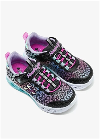 Skechers Siyah - Çok Renkli Kız Çocuk Yürüyüş Ayakkabısı 302314L BKMT FLUTTER HEART LIGHTS-L_5