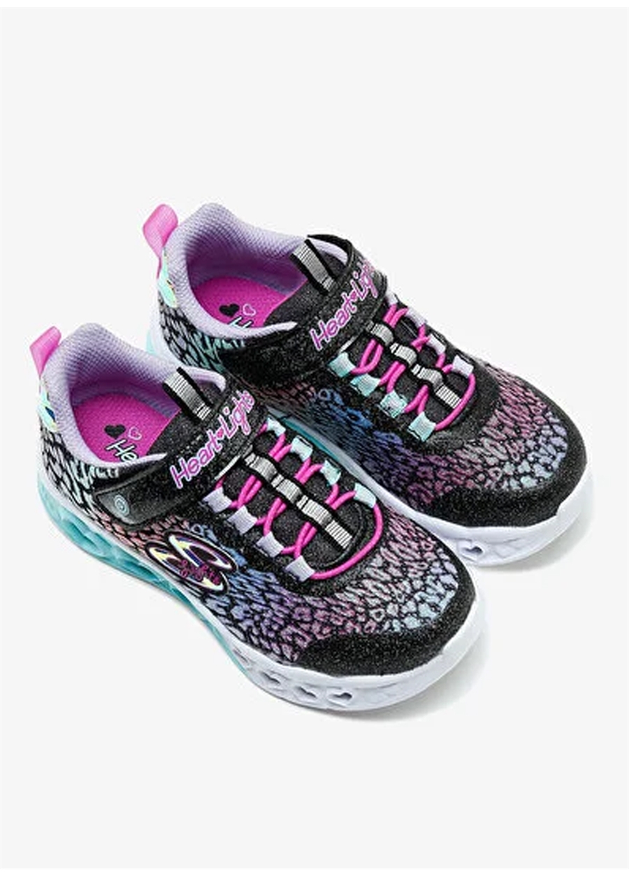 Skechers Siyah - Çok Renkli Kız Çocuk Yürüyüş Ayakkabısı 302314L BKMT FLUTTER HEART LIGHTS-L_5