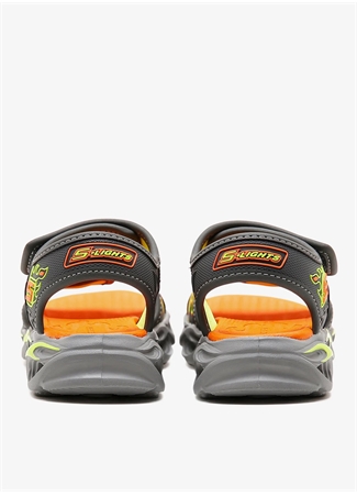 Skechers Gri - Açık Yeşil Erkek Çocuk Sandalet 400109L CCLM THERMO-SPLASH_4