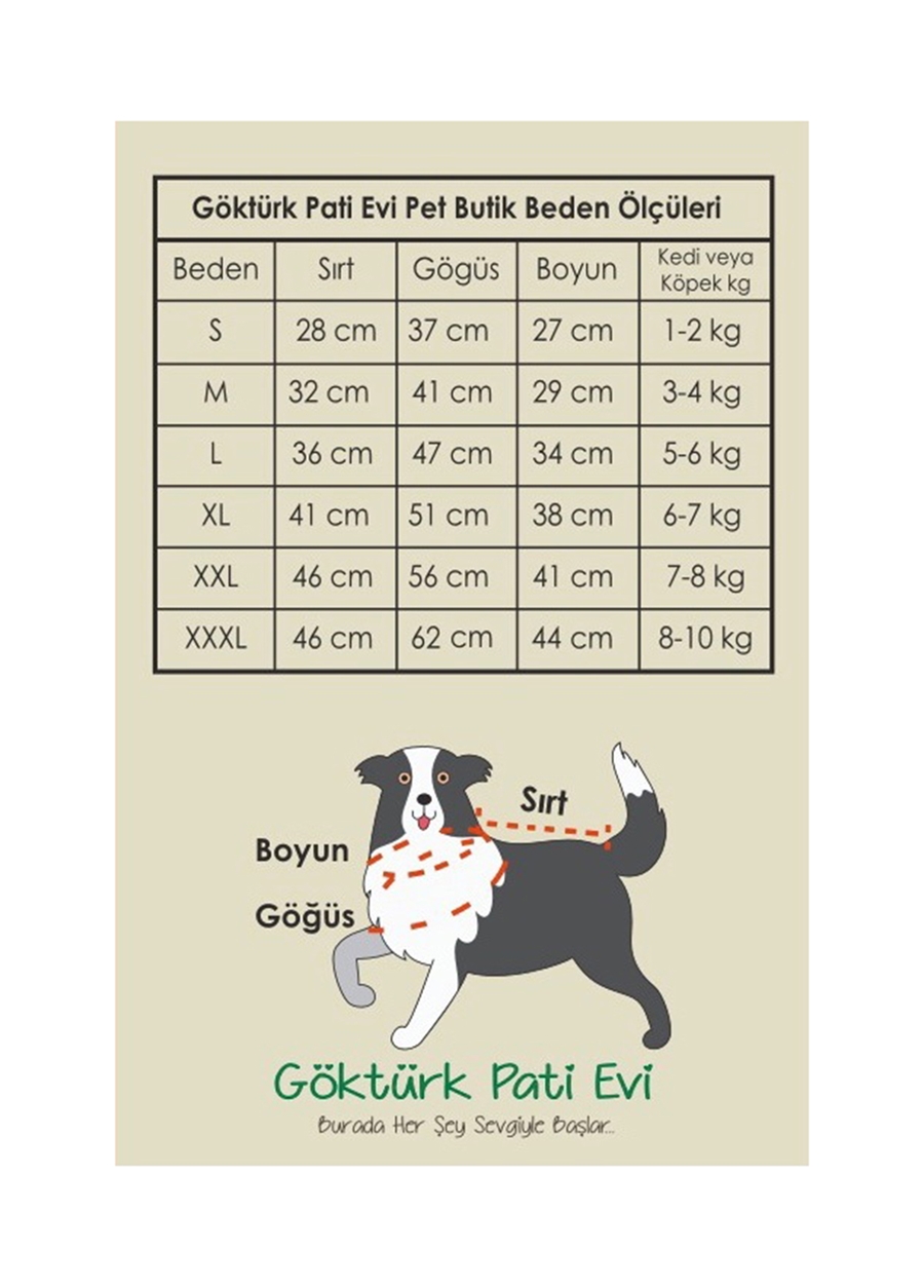 Göktürk Pati Evi Yıldız Kedi & Köpek Elbise_3