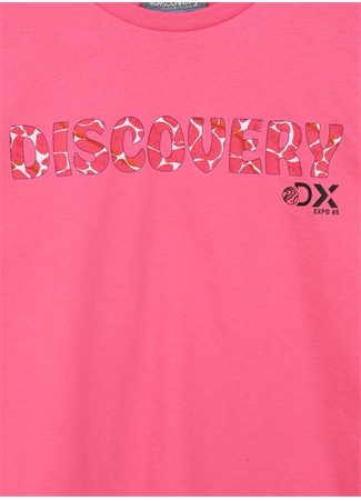 Discovery Expedition Pembe Kız Çocuk Bisiklet Yaka Kısa Kollu Baskılı T-Shirt HOLDEN GIRL_2