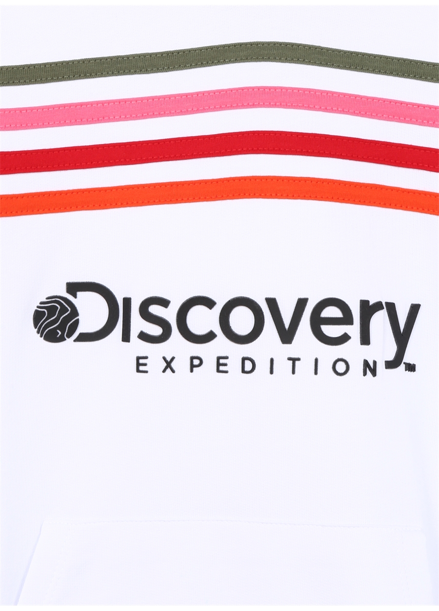 Discovery Expedition Baskılı Kız Çocuk Beyaz Sweatshırt SHINE GIRL_2