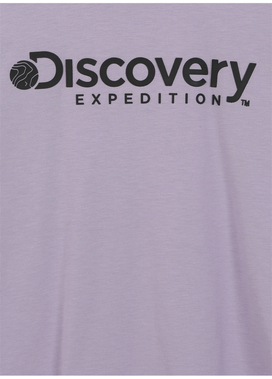 Discovery Expedition Lila Kız Çocuk Bisiklet Yaka Kısa Kollu Baskılı T-Shirt ROGERS GIRL_2