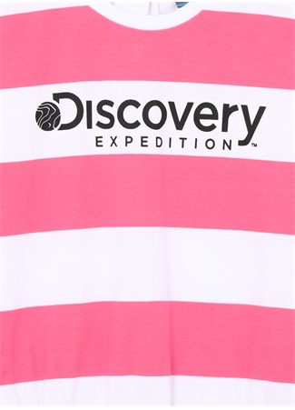 Discovery Expedition Çizgili Pembe Kız Çocuk Kısa Elbise FREYA GIRL_2