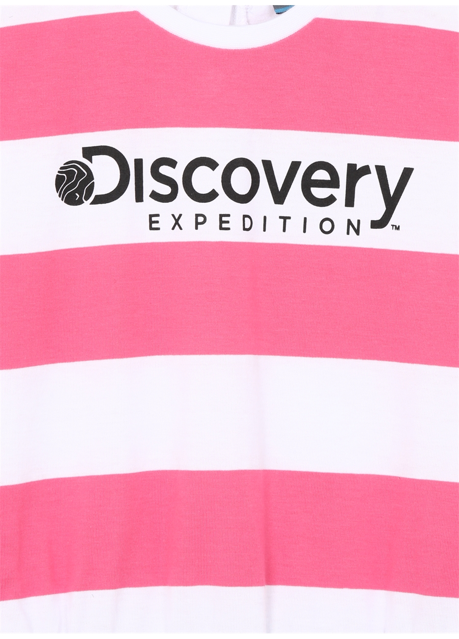 Discovery Expedition Çizgili Pembe Kız Çocuk Kısa Elbise FREYA GIRL_2