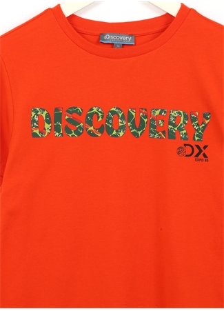 Discovery Expedition Turuncu Erkek Çocuk Bisiklet Yaka Kısa Kollu Baskılı T-Shirt HOLDEN BOY_2