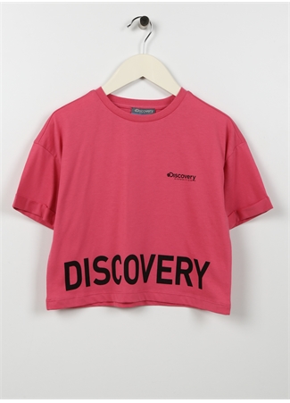 Discovery Expedition Baskılı Pembe Kız Çocuk T-Shirt OVES GIRL