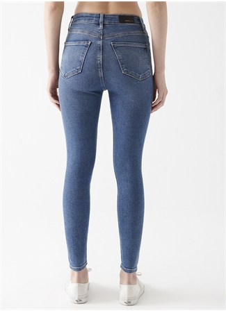 Mavi SERENAY Mid Brushed G Yüksek Bel Dar Paça Super Skinny Koyu Mavi Kadın Denim Pantolon M100980-82194_3