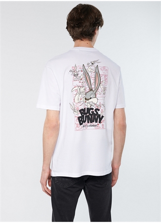 Mavi Bisiklet Yaka Baskılı Beyaz Erkek T-Shirt M0610636-620_BUGS BUNNY BASKILI TİŞ_1