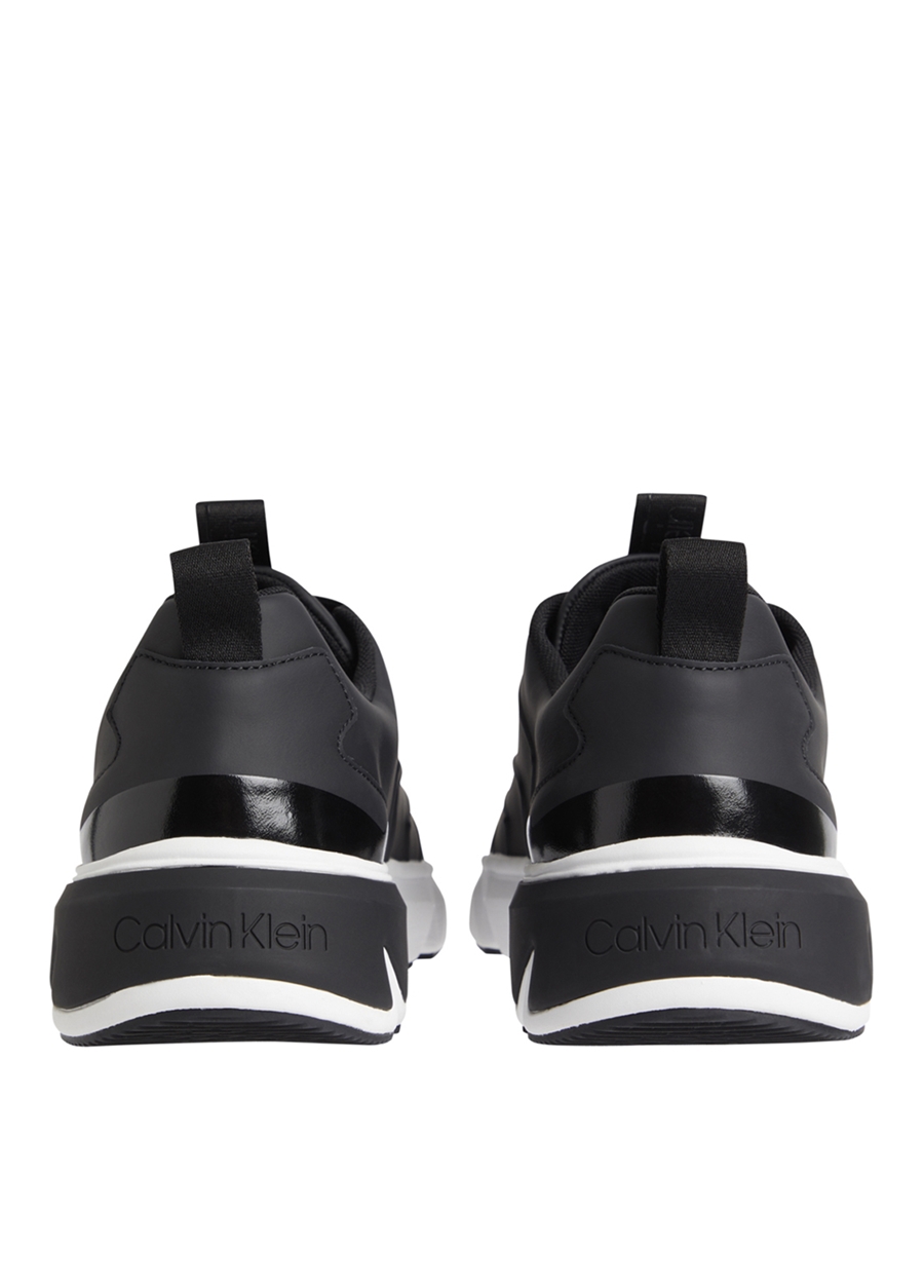 Calvin Klein Siyah Erkek Deri Sneaker LOW TOP LACE UP LTH HF_2