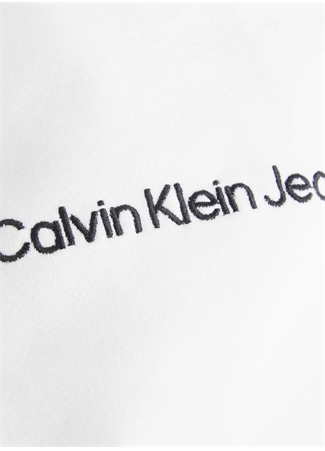 Calvin Klein Jeans Beyaz Kadın Kayık Yaka Kolsuz T-Shirts J20J220788YAF_4