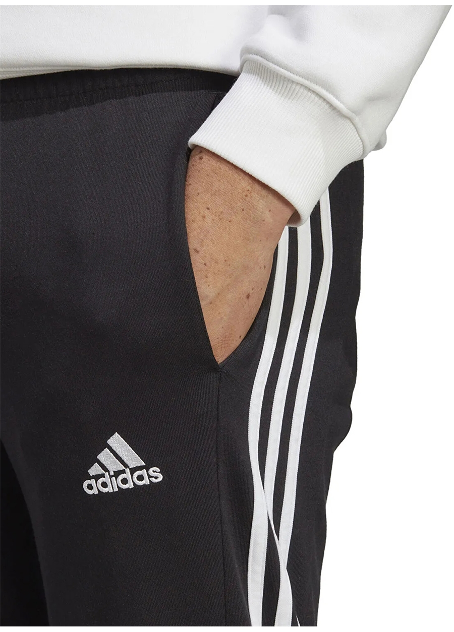 Adidas Dar Siyah - Beyaz Erkek Eşofman Altı IC0044 M 3S SJ TO PT_2