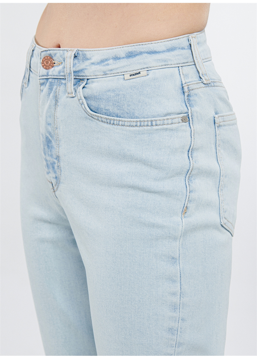 Mavi Açık Mavi Kadın Denim Pantolon M101077-84412-STAR Ice Blue 90'S_3