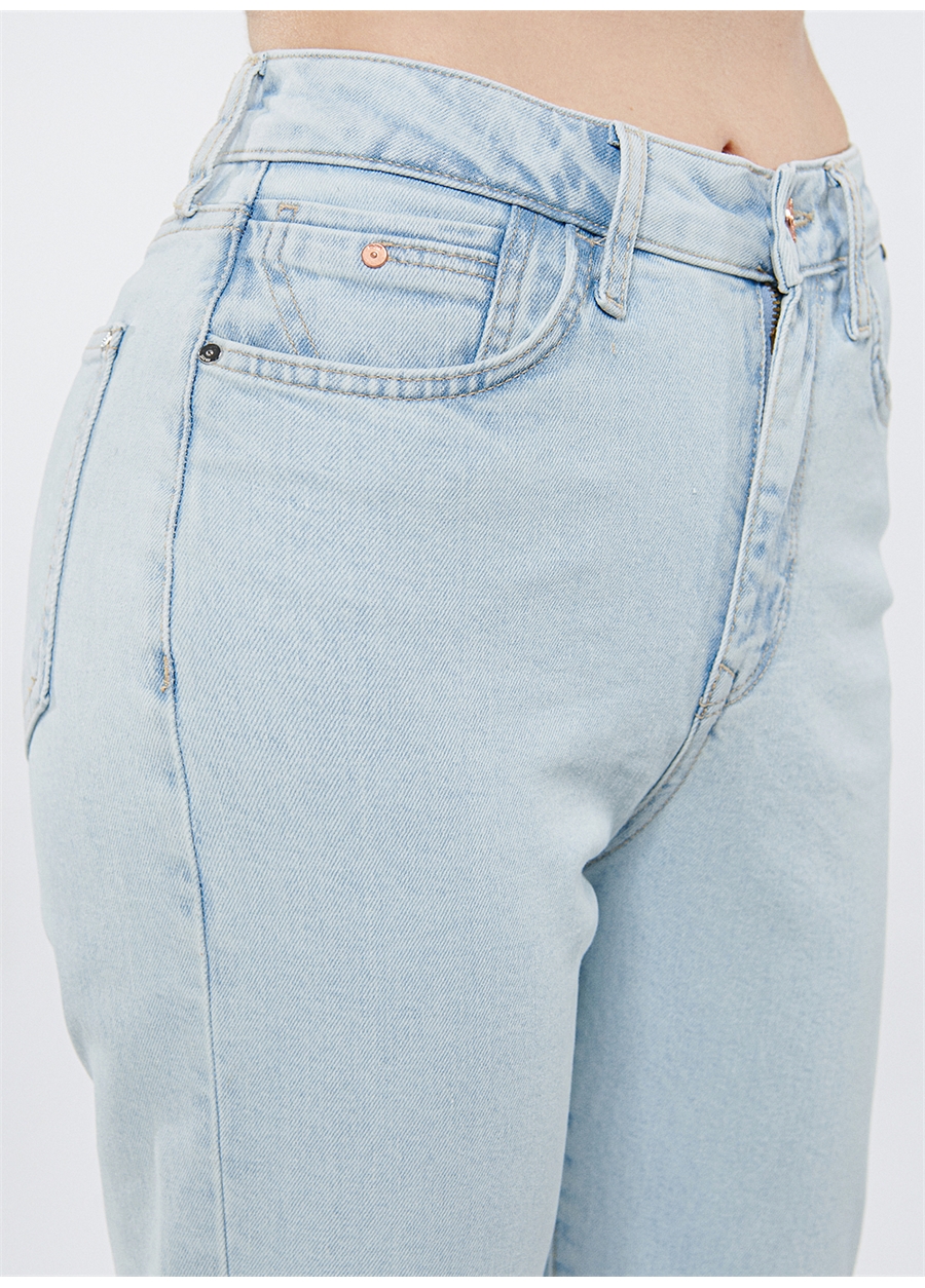 Mavi Açık Mavi Kadın Denim Pantolon M101077-84412-STAR Ice Blue 90'S_4