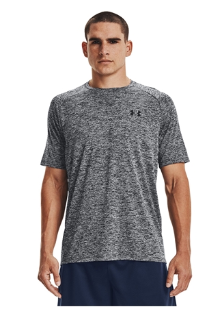 Under Armour Yuvarlak Yaka Düz Siyah Erkek T-Shirt 1326413-002 UA Tech 2.0 SS Tee_1