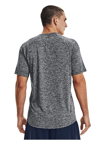 Under Armour Yuvarlak Yaka Düz Siyah Erkek T-Shirt 1326413-002 UA Tech 2.0 SS Tee_3