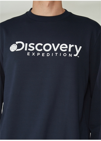 Discovery Expedition Bisiklet Yaka Lacivert Erkek Sweatshırt ENERGY_3