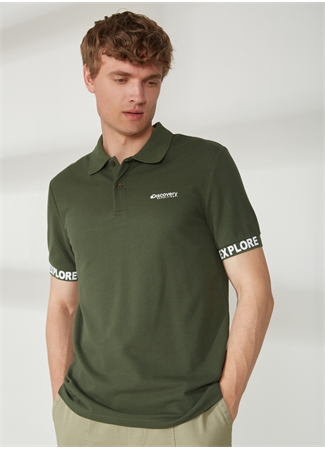 Discovery Expedition Polo Yaka Düz Haki Erkek T-Shirt DUK_2