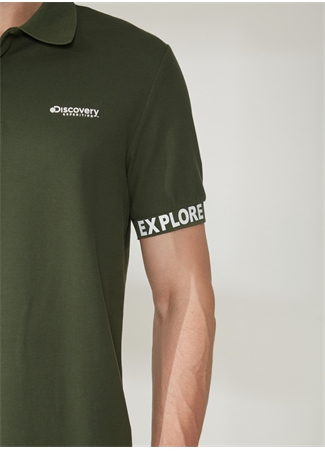 Discovery Expedition Polo Yaka Düz Haki Erkek T-Shirt DUK_3