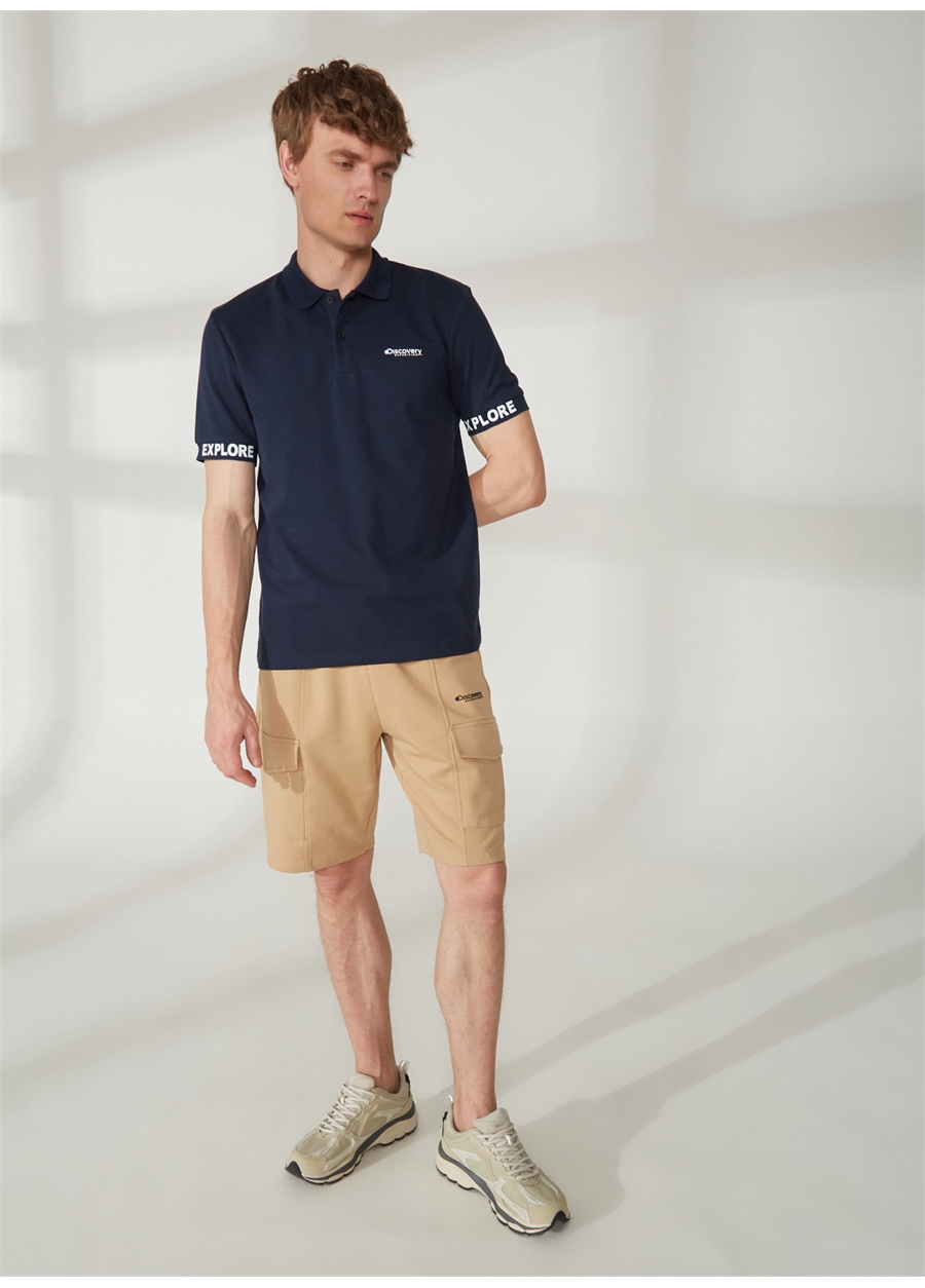 Discovery Expedition Polo Yaka Düz Lacivert Erkek T-Shirt DUK_1