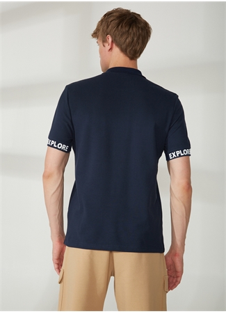 Discovery Expedition Polo Yaka Düz Lacivert Erkek T-Shirt DUK_4