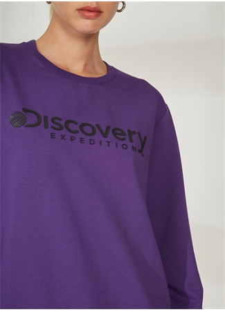 Discovery Expedition Bisiklet Yaka Mor Kadın Sweatshırt W-ENERGY_3