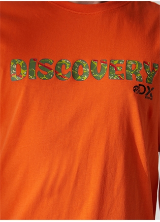 Discovery Expedition Bisiklet Yaka Baskılı Turuncu Erkek T-Shirt HOLDEN_6