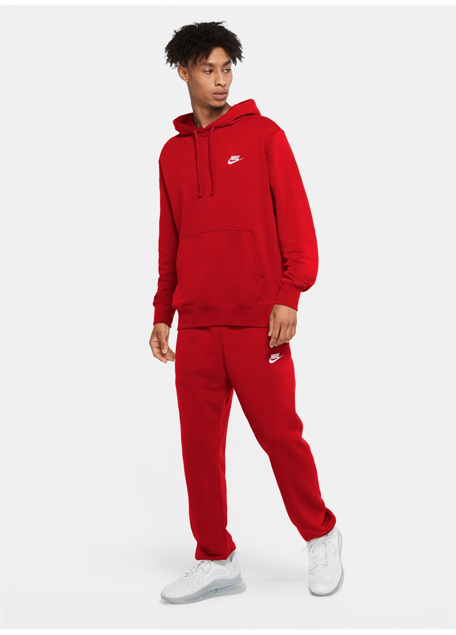 Nike Kırmızı Erkek Sweatshirt CZ7857-657 M NSW CLUB HOODIE PO FT