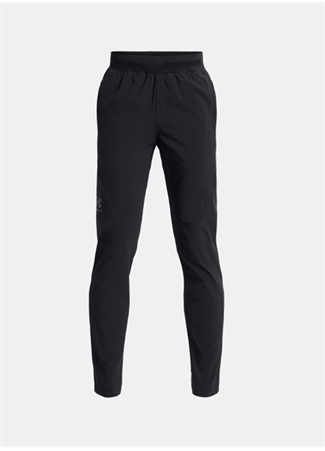 Under Armour Siyah Erkek Çocuk Dar Paça Bol Kesim Düz Eşofman Altı 1373752-001 UA Unstoppable Tapered