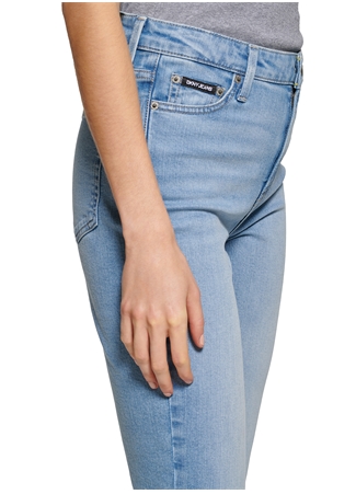 Dkny Jeans Yüksek Bel Straight Paça Regular Straight İndigo Kadın Denim Pantolon E2RK0780_2