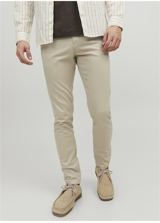 Jack & Jones Normal Bel Slim Fit Bej Erkek Chino Pantolon 12150148_JPSTMARCO JJBOWIE NOOS_2