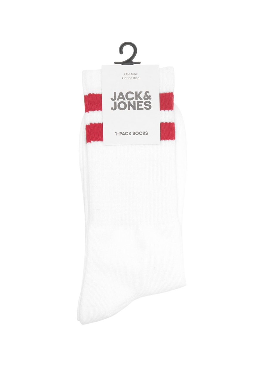 Jack & Jones Beyaz Erkek Çorap 12228604_JACELI TENNIS SOCK SN