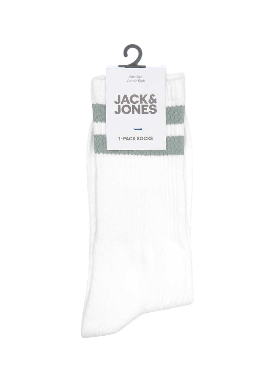 Jack & Jones Beyaz Erkek Çorap 12228604_JACELI TENNIS SOCK SN