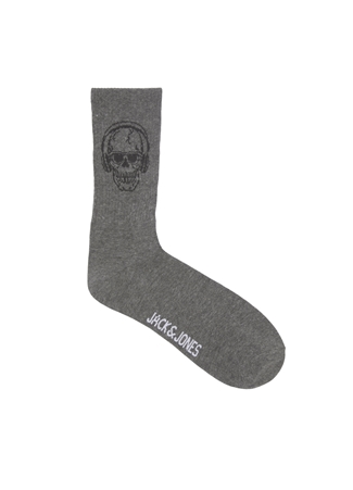 Jack & Jones Beyaz Erkek Çorap 12224920_JACSKULL SOCKS 5 PACK_6