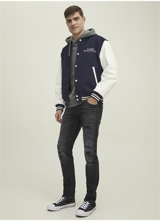 Jack & Jones 12219593_JJIGLENN JJBLAIR GE 802 NO Siyah Erkek Normal Bel Slim Fit Denim Pantolon