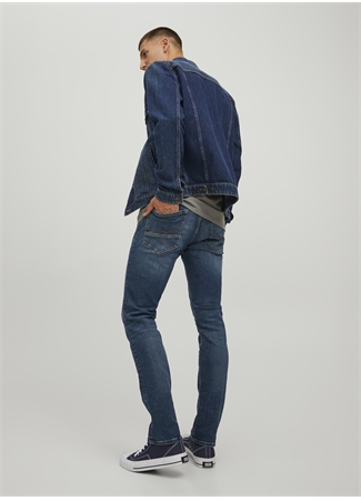 Jack & Jones 12223628_JJIGLENN JJIFOX JOS 547 50 Lacivert Erkek Düşük Bel Slim Fit Denim Pantolon_7