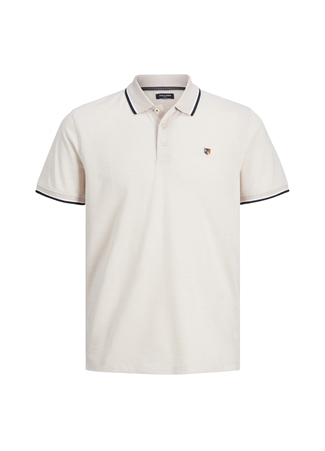 Jack & Jones Polo Yaka Düz Ekru Erkek T-Shirt 12169064_JPRBLUWIN POLO SS NOOS_1