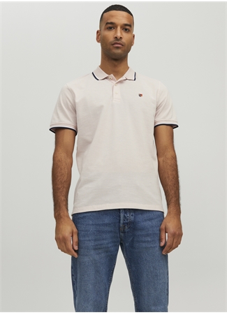 Jack & Jones Polo Yaka Düz Ekru Erkek T-Shirt 12169064_JPRBLUWIN POLO SS NOOS_3