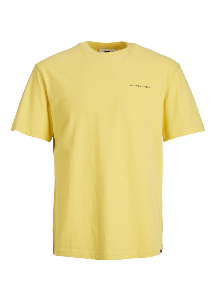 Jack & Jones Bisiklet Yaka Düz Sarı Erkek T-Shirt 12232815_RDDDANIEL CREW NECK TEE S/