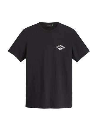 Dockers Bisiklet Yaka Siyah Erkek T-Shirt A1103-0168