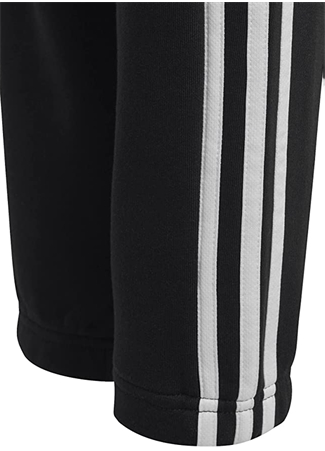 Adidas Normal Paça Siyah - Beyaz Erkek Çocuk Eşofman Altı HR6333 U 3S FL PANT_2