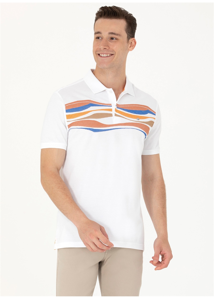 U.S. Polo Assn. Turuncu Erkek Polo T-Shirt GENOVA