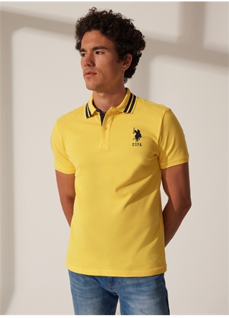 U.S. Polo Assn. Koyu Sarı Erkek Polo T-Shirt GSD01IY023_2