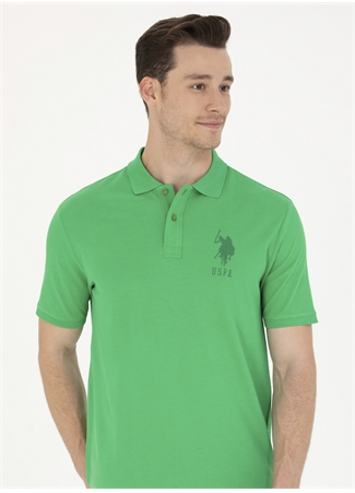 U.S. Polo Assn. Polo Yaka Yeşil Erkek T-Shirt JAMA_2