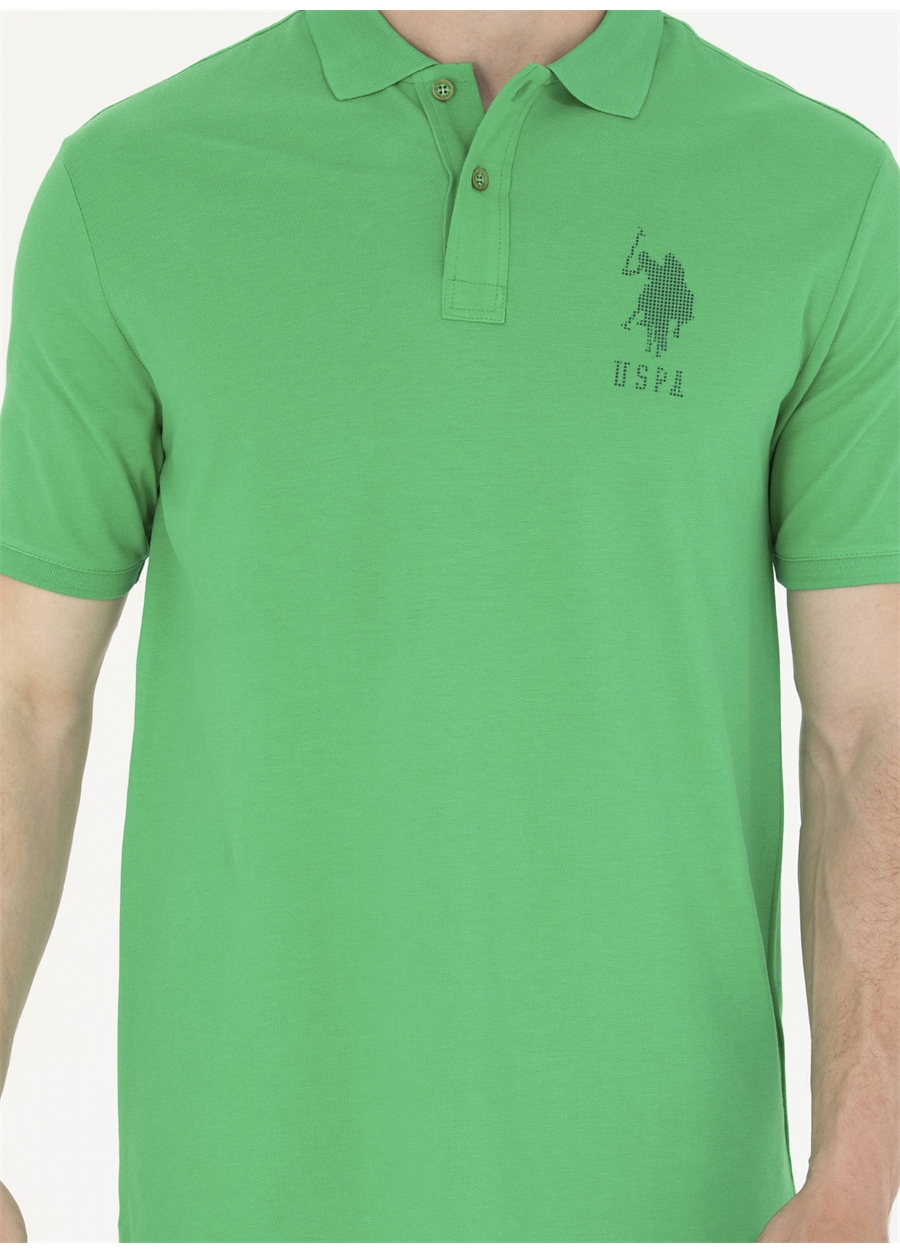 U.S. Polo Assn. Polo Yaka Yeşil Erkek T-Shirt JAMA_5