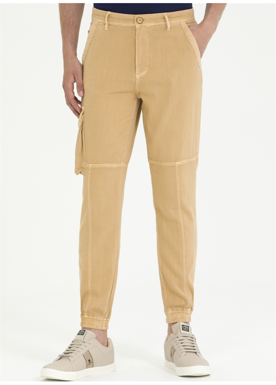 U.S. Polo Assn. Normal Bel Normal Paça Jogger Deve Tüyü Erkek Pantolon JOGGER23Y_1