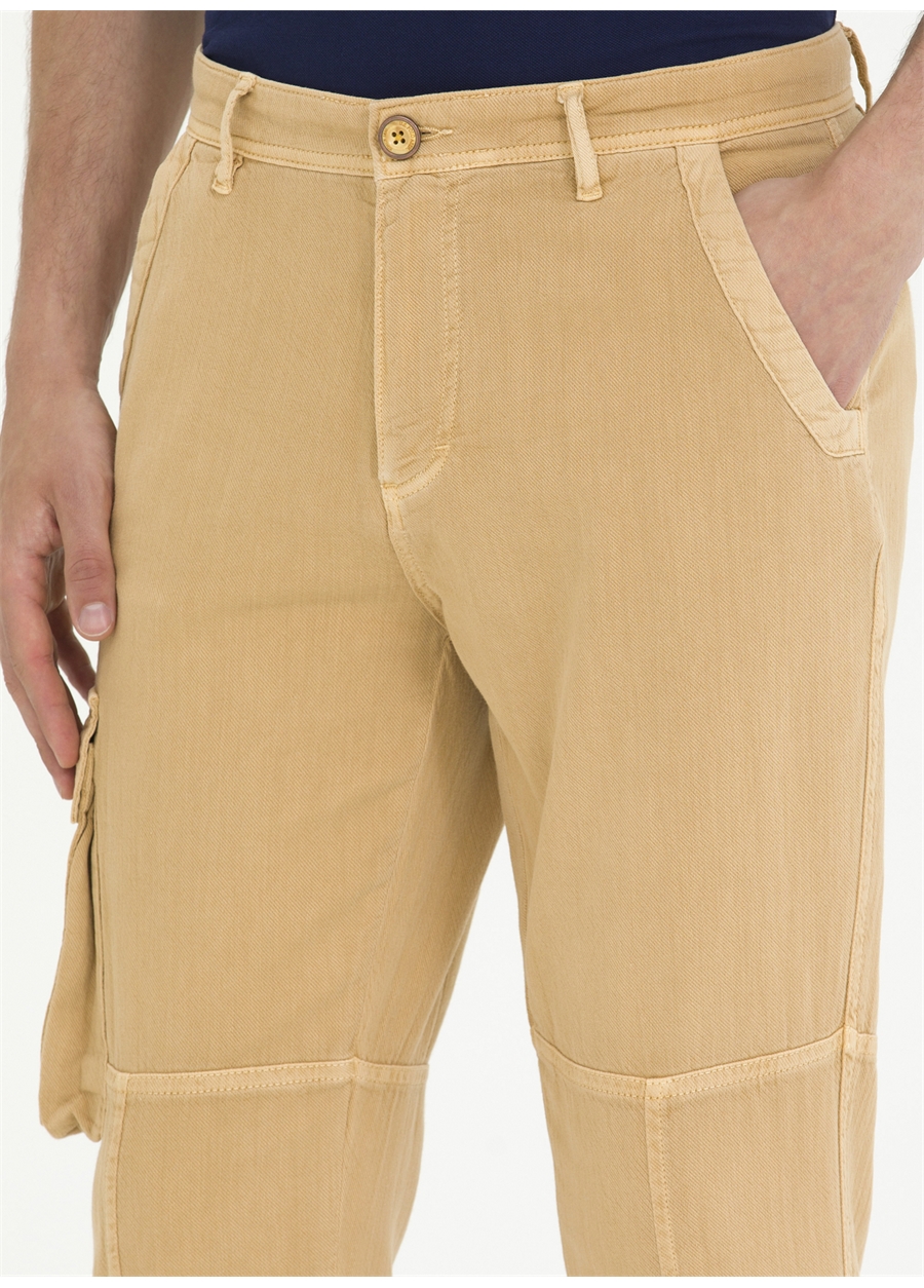 U.S. Polo Assn. Normal Bel Normal Paça Jogger Deve Tüyü Erkek Pantolon JOGGER23Y_5